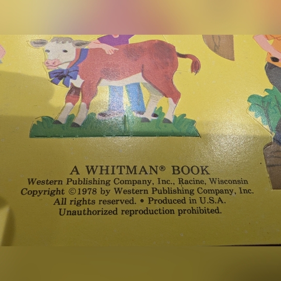 Vintage 1978 Tiny Farm paper craft Press-Out Book a Whitman book - Picture 9 of 9